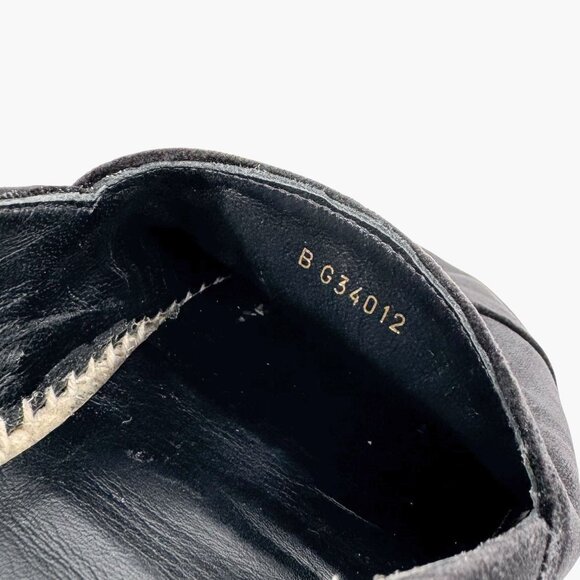 Chanel Logo Espadrilles EU 37 US 6-6.5 Black Velvet Rope Sole Slip On Flat Shoe - Picture 13 of 14